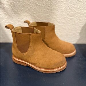 Janie & Jack Toddler Tan Suede Chelsea Boots